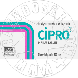 CIPRO 250 FILM COATED TAB X 14